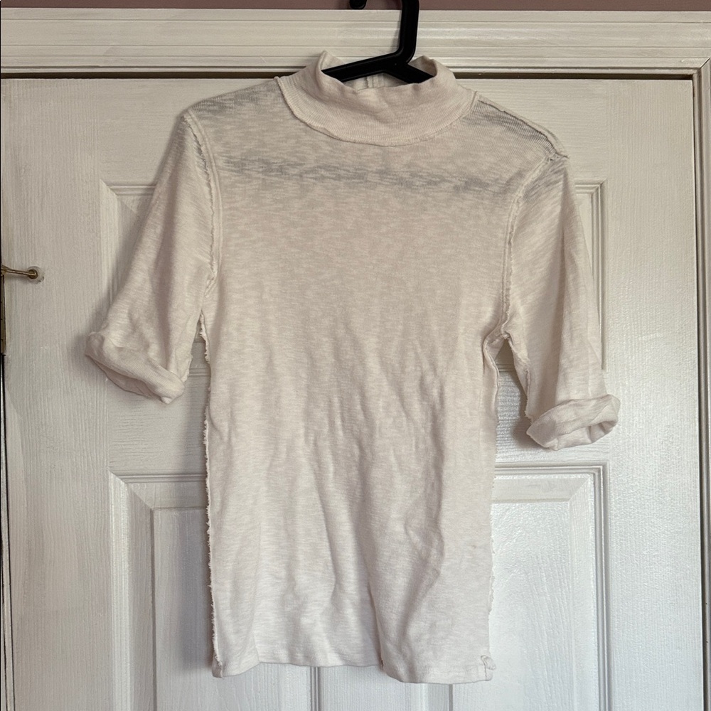 We The Free Cream Knit Turtleneck